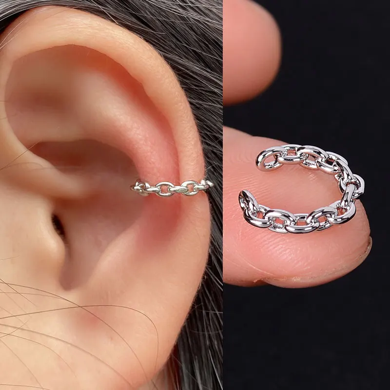 1 Pc Stackable Cuff Wrap Clip On Earrings Women Girls Climber Ear Cartilage Bone Clips Fake Earing Non Piercing Without Holes