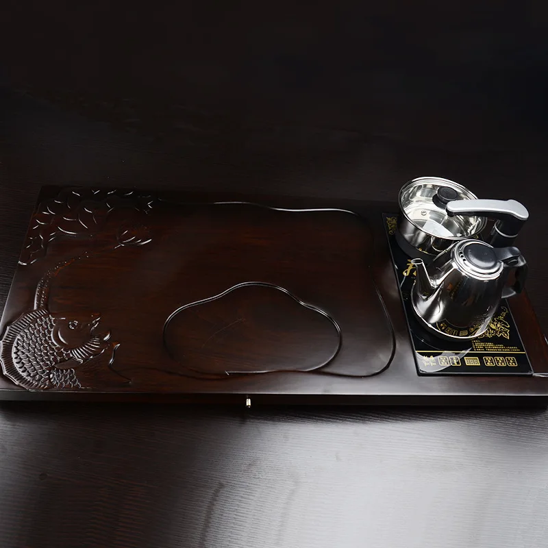 Qie hu Ding Travel Bag Tea Set Bamboo Tea Tray Kung Fu Tea Set-Logo Customizable