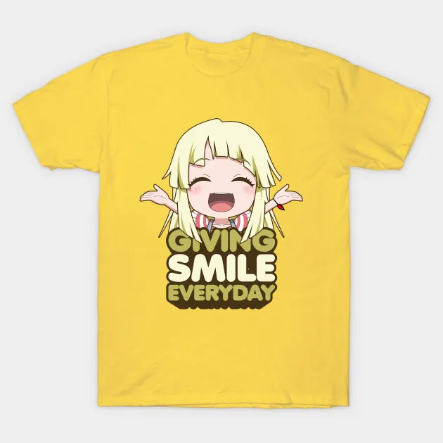 Мужская футболка Bang Dream! Kokoro Tsurumaki Hello Happy World Giving Smile Повседневная женская | одежда