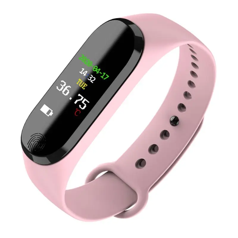 

Thermometer Watch Body Temperature Measurement Smartband With Time Date Display