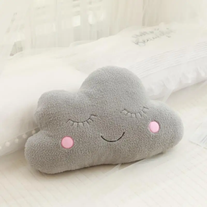 grey cloud Чучело облако Луна Звезда капли дождя Подушка облако чучело для детей Детские подушки кукла-девочка игрушка подарок для детей - Цвет: grey cloud