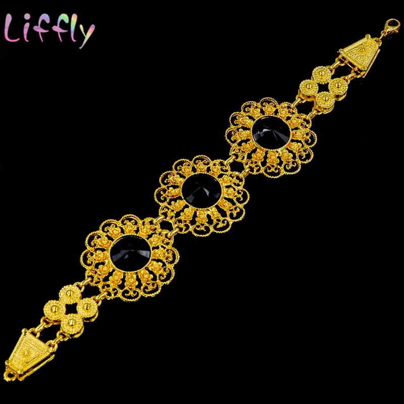 Модные Ювелирные наборы Дубай золотые для женщин Африканское ожерелье серьги