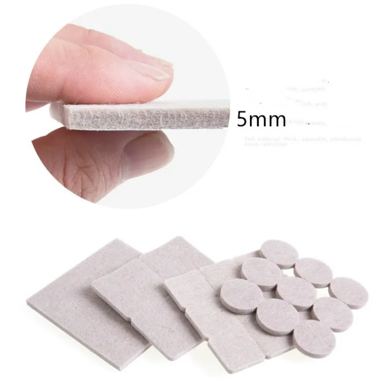 18-128pcs Chair Table Leg Felt Pads Self Adhesive Floor Scratch Protector Mute Non-slip  Feet Mat DIY Furniture Accessories