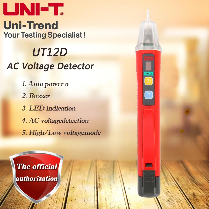 UNI-T UT12D детекторы напряжения переменного тока; AC/24 V~ 1000V Высокая чувствительность Бесконтактный тестовый карандаш UT12S - Цвет: UT12D