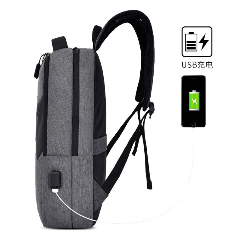 Большой Емкости Рюкзаки с usb-разъемом школьные сумки для подростков мужские повседневные дорожные рюкзаки многофункциональные мужские рюкзаки для ноутбука