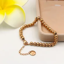 Новая мода Простой Корейский Золотой цветной шарик любовь браслет для женщин персонализированный роскошный браслет из нержавеющей стали ювелирные изделия