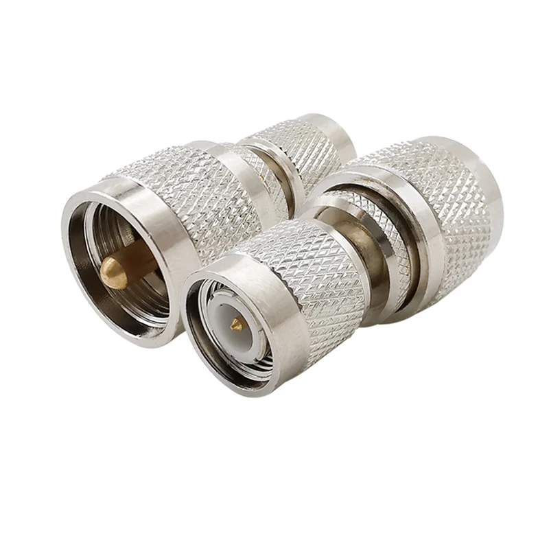 1 шт. серебристый прямой штекер UHF PL259 PL-259 к штекеру TNC RF коаксиальный переходник |