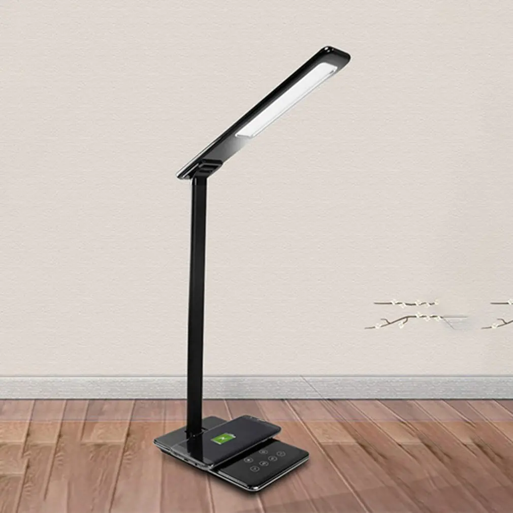 Ominilight светодиодный настольная Регулируемая Настольная лампа с usb-портом для зарядки Складная Лампа для чтения Сенсорное управление для офиса спальни колледжа