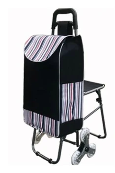

Climbing The Shopping Cart For The Elderly Can Sit Shopping Cart With Stool Seat Small Pull Cart Pull Cart Folding Trolley Strol