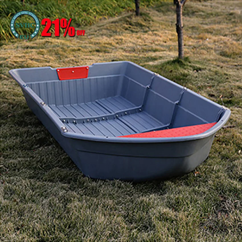 2.3/2.8m Foldable Fishing Boat Portable Rowing PPR Plastic Combined Dinghy Raft for 3/4 People Max Load 260/400kg No Sink | Спорт и