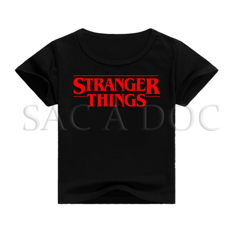Camiseta/Детская футболка с принтом «странные вещи»; летние футболки с короткими рукавами; футболки унисекс; костюм; Футболка с принтом «странные вещи»; Disfraz - Цвет: kids shirt 15