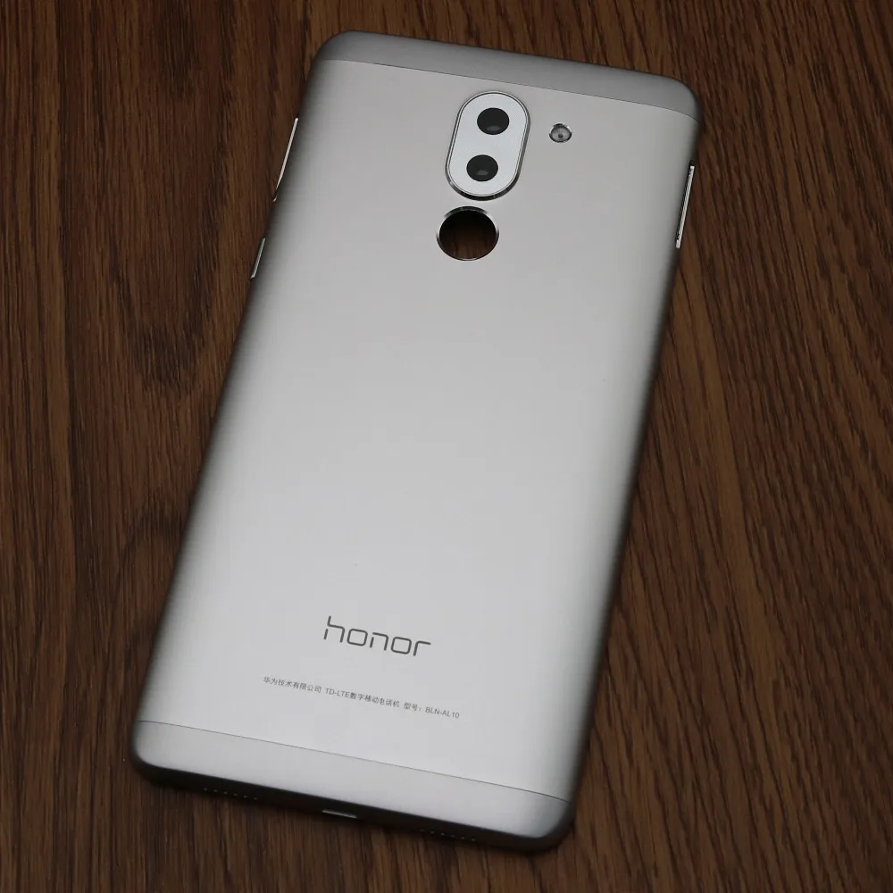 Для huawei Honor 6X оригинальная задняя крышка батарейного отсека с кнопкой громкости питания+ Задняя крышка объектива камеры