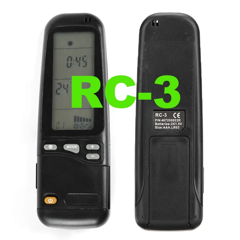 

For Airwell Electra RC-3 RC-4 RC-7 Replacement Air Conditioner Remote Control