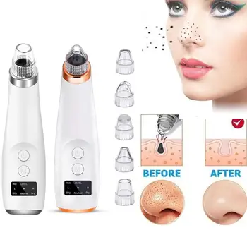 

Electric Suction Acne Suction Cleaner Blackhead Remover Deep Pore Skin Compress Cleaning Hot Nose Cleaner With Care Face To V5M1