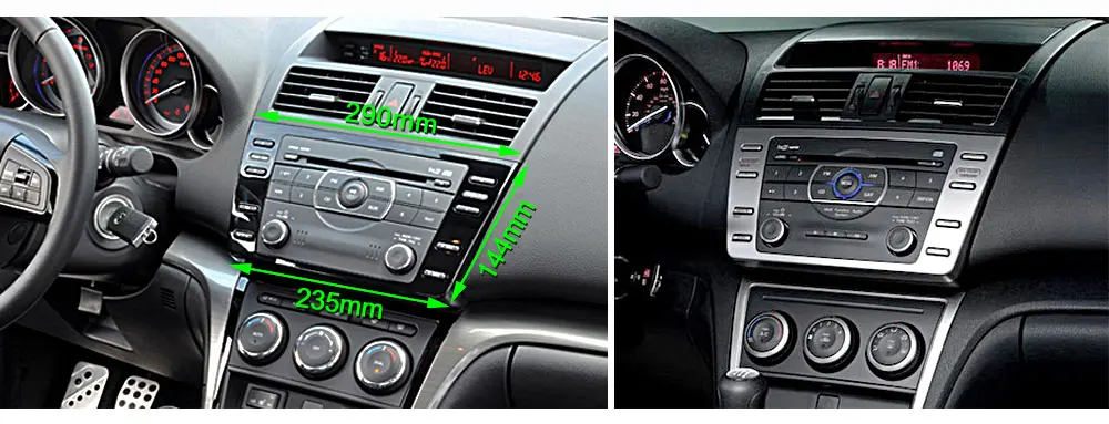 Top SINOSMART Support BOSE Audio System 4G SIM Card IPS/QLED screen 2G/4G Car GPS Navigation Player for Mazda 6 Android 8.1 2008-12 14