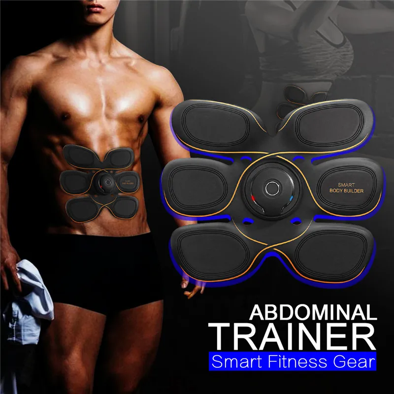

EMS Smart Fitness Trainer APP/ Key Double control Abdomen/Arm Muscle Stimulator Fat Burning Wireless Charging Body Slimming