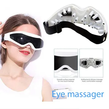 

Electric Eye Massager Eyes Care Device Wrinkle Fatigue Relieve Physical Therapy Acupuncture Massage Eyewear Glasses Battery