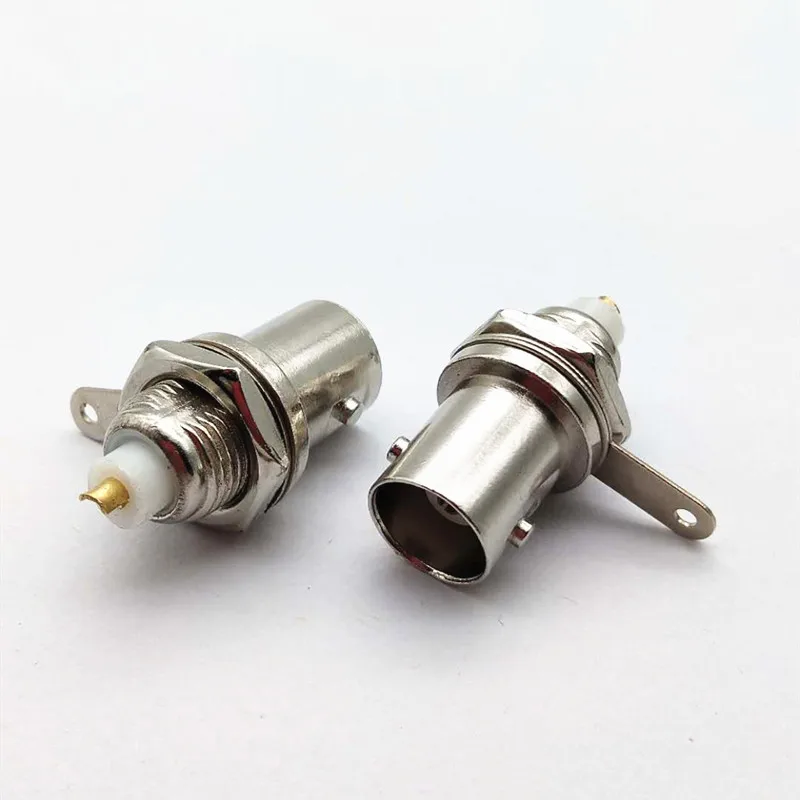 100 pcs Copper RF Coaxial Q9 BNC Female Connectors Chassis Panel Mount Monitor Accessories Suit For Communications Equipment 100 pcs Copper RF Coaxial Q9 BNC Female Connectors Chassis Panel Mount Monitor Accessories Suit For Communications Equipment