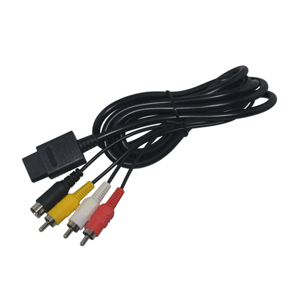 1,8 м Универсальный 3 RCA/4 RCA S-Video AV Аудио Видео кабель супер для nintendo для Gamecube для N GC для SNES для N64 - Цвет: 4 RCA