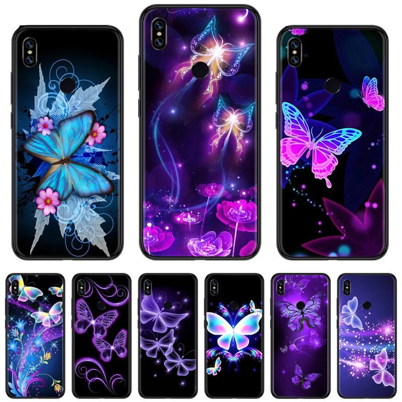 Colorful Lilies butterfly animal Phone Case For Xiaomi Redmi 7 8 9t a3 9se k20 mi8 max3 lite 9 note 9s 10 pro best flip cover for xiaomi