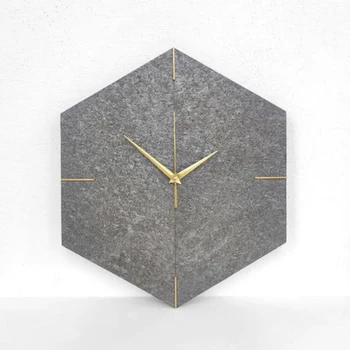 

Modern design hexagon shape Nordic style wall clock quartz clocks for living room office Shop Chic Bar home decoration Fashion H