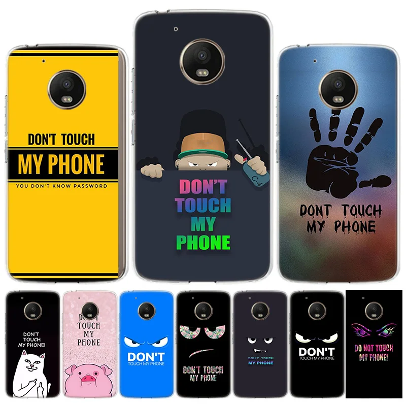 Do Not dont Touch My Phone Case For Motorola G9 Play G8 Plus G30 G7 Power Capa Moto ONE Vision Fusion G6 G5 E6 E5 Cover | Мобильные
