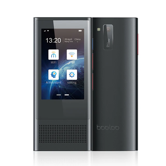 Флагманский Boeleo W1 3,0 AI Voice Photo Translator 3," ips 4G wifi 8GB память 2080mAh 117 языки портативный OTG перевод - Цвет: Metal Black