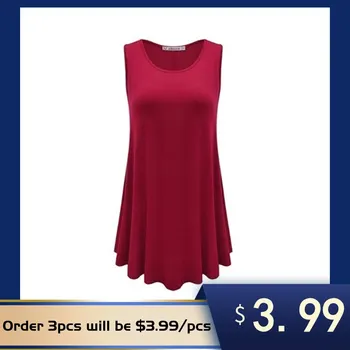 

NEGIZBER 2020 New Summer Dress Women Solid Loose Casual Soft Sleeveless O-Neck Dresses Fashion Beach Style Women's Dress