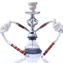 Арабский внешний вид двойной трубы фильтр для курения Shisha портативный арабский кальян табак для кальяна трубка фильтр для кальяна