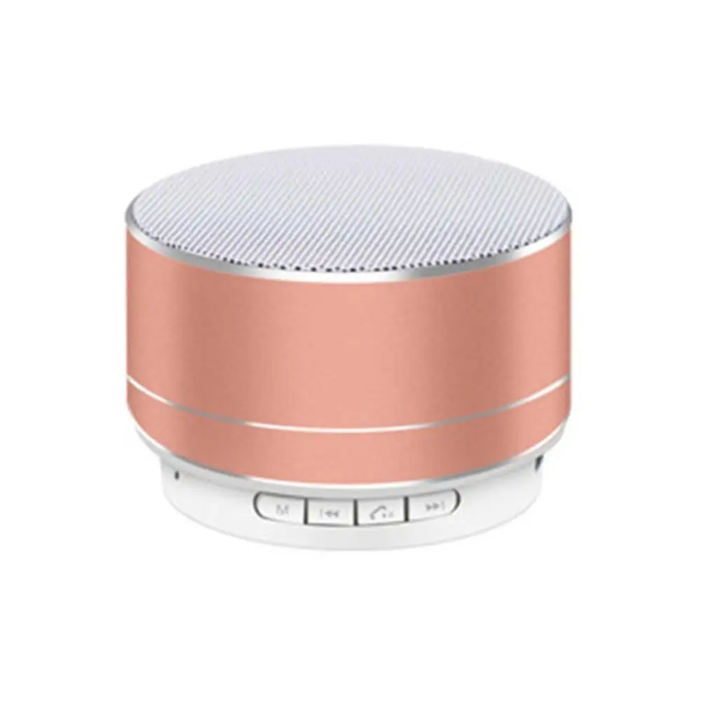 Rose gold Креативный металлический беспроводной динамик наружный портативный динамик сабвуфер Мини Портативный беспроводной умный радио динамик - Формат цифровых медиаданных: Rose gold