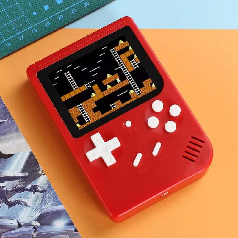 Q3 3,0 дюймов TFT цветной экран ручной ретро видео игровая консоль встроенные 500 классические игры 4 цвета Портативный Ручной игровой плеер
