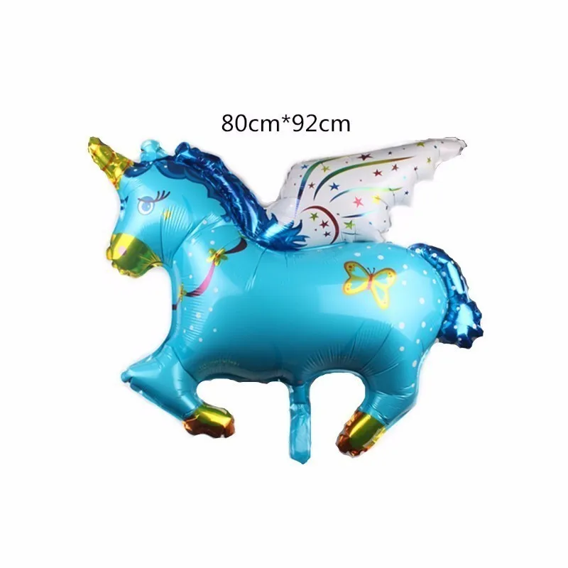 50 шт. синий Pegasus Фольга Набор воздушных шаров Baby Shower украшения на день рождения подарок детские украшения на день рождения игрушка баллон
