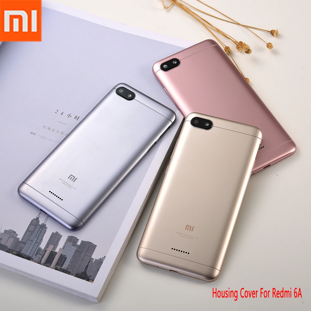 Оригинальный чехол для Xiaomi Redmi 6A Пластиковая Задняя крышка аккумулятора Корпус
