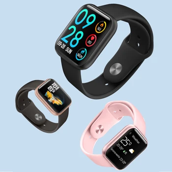 

P80 Smartwatch with Heart Rate Blood Pressure Monitor IP68 Waterproof Fitness Tracker Vibration Reminder Smart Watch Watches