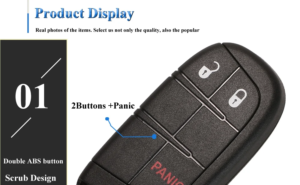 10 pz auto Smart portachiavi Shell per Jeep Grand Cherokee Dodge Ram 1500 viaggio caricabatterie Dart Challenger Durango Chrysler 300 - H8d412c4e470c49329e64baeab647275ey
