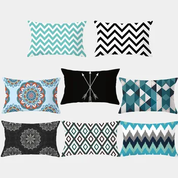

Pillowcase Lattice Striped Geometric Cushion Cover Polyester Fashion Decorative Mat Sofa Pillow Pillow Home Decoration 10327