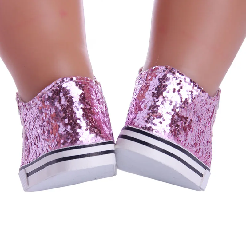 Doll Shoes For 43 cm Born Baby Clothes Items Accessories & 18 Inch American Doll Girl Toy & Nenuco Gift 7 cm