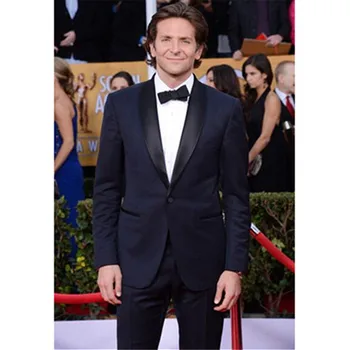 

New Men’s Suit Smolking Noivo Terno Slim Fit Easculino Evening Suits For Men navy blue masculino vestido de festa