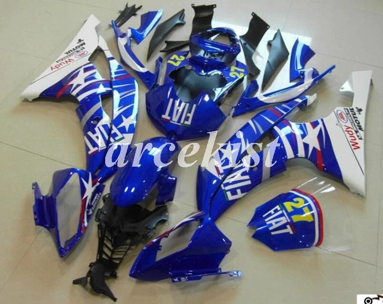 ABS литья под давлением Обтекатели комплект подходит для YAMAHA YZF-R6 2008- 08 09 10 11 12 13 14 15 16 Кузов Набор желтый черный