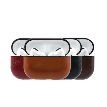

Silicone Case Cover For For Airpod Pro Headphone Box PU Leather Cover Design Protective Skin Box Hot