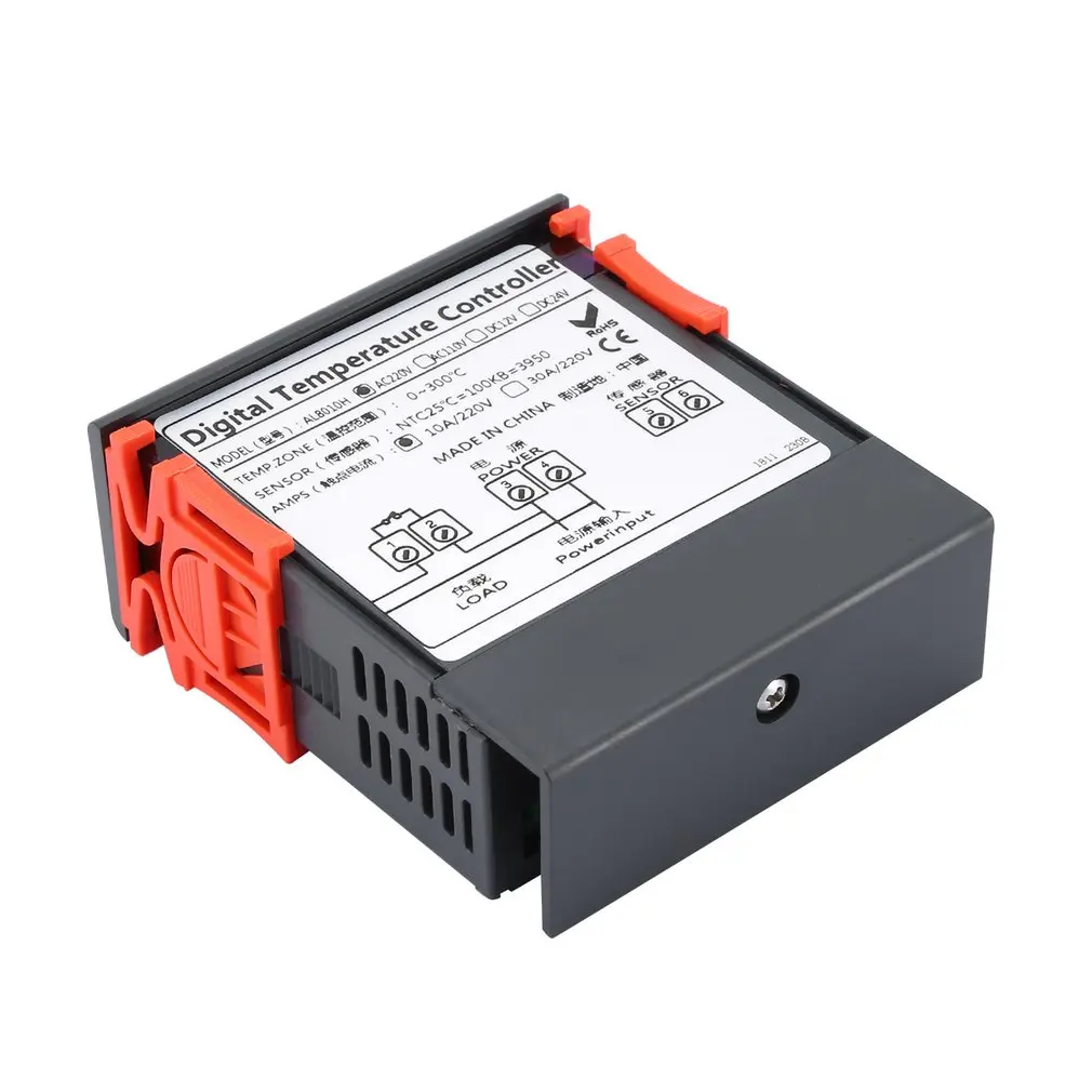 AL8010H 220V 10A цифровой дисплей термостат Интеллектуальный переключатель контроля температуры для морозильной камеры аквариум контроль температуры