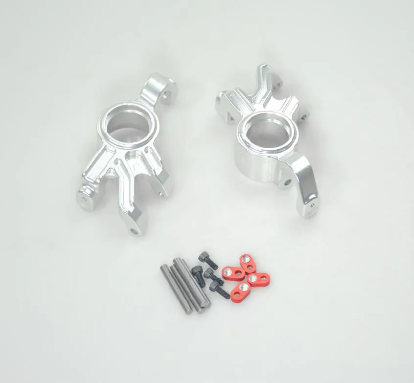 Silver CNC металлический комплект оси рулевого колеса для 1/5 Traxxas X MAXX rc автозапчасти - Цвет: Silver