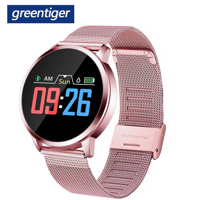 

Greentiger Q8 Smart Watch Men Color Screen Fitness Tracker Heart Rate monitor Sleep monitoring Call Reminder sport Smartwatch