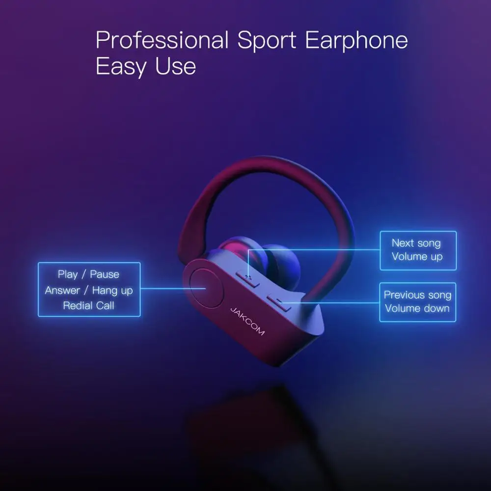 JAKCOM SE3 Sport Wireless Earphone Super value as air buds wireless bass clone 350 headset stand cute case gamer