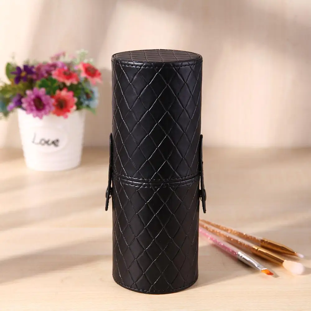 Набор косметических ручек для путешествий из искусственной кожи коробка