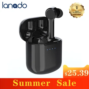 

Lanado 2020 New Wireless Earphones TWS Bluetooth Earbuds with Charging Case Music Headset With Mic Earpiece Gaming Headset