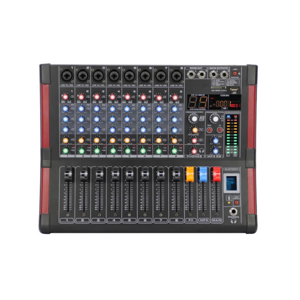 DJ микшер 99 видов DSP эффектов Bluetooth Запись микшер 48 В фантомное питание домашняя производительность