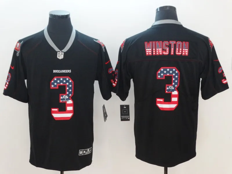 AS PICTURE Сшитые мужские футболки Tampa Bay Mike Evans Kwon alexer Jameis Winston GERARD McCoy - Цвет: AS PICTURE