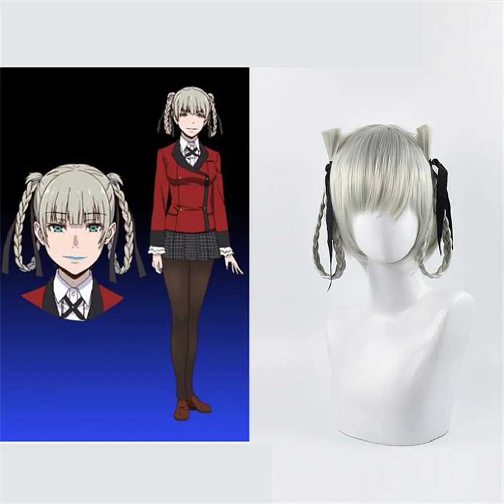 Аниме Kakegurui компульсивный игрок момобами кирари парик косплей костюм женские синтетические волосы Хэллоуин вечерние ролевые игры парики
