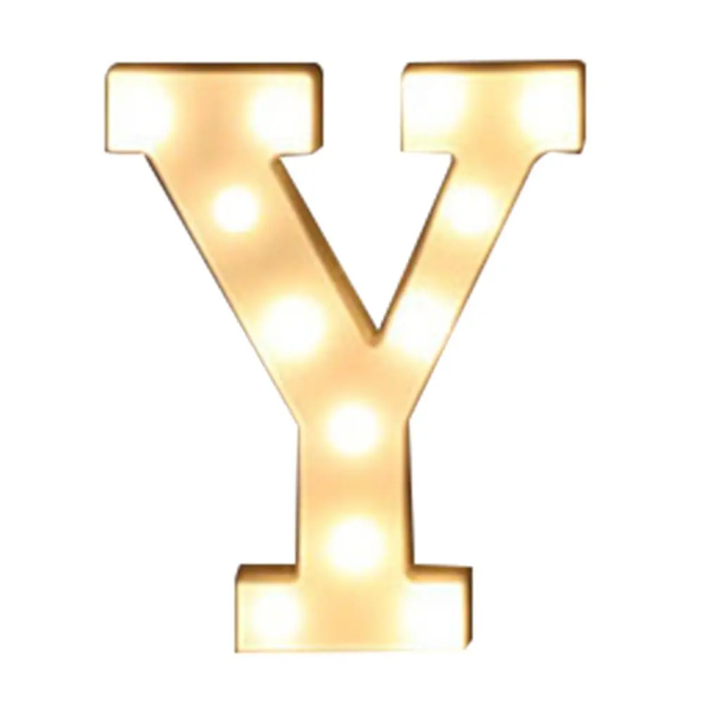 

English Letter Y Light For Modeling Lights Wedding Digital Lights Birthday Wedding Marriage Proposal White Light